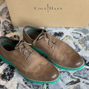 Cole Haan Leather Lunargrand Scree Wingtip Oxford